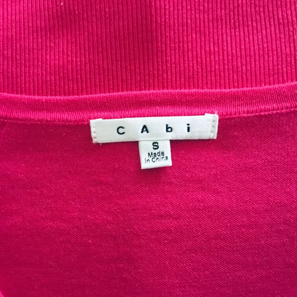 CAbi Hot-Pink Fitted Cardigan - Small - Picture 2 of 5